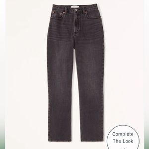 Abercrombie & Fitch Curve Love The 90s Straight Ultra High Rise, 25S